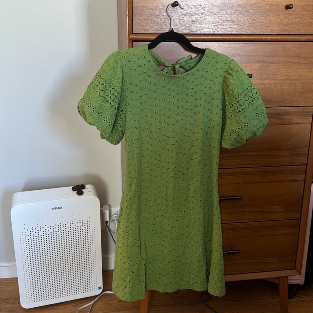 Free people lace green dress small